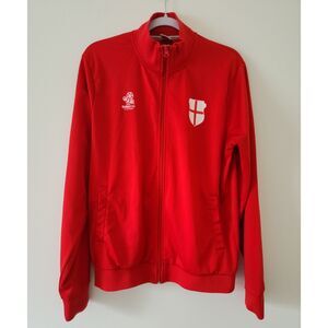 Official Licensed UEFA Euro 2012 Mens ENGLAND Full-Zip Performance Jacket L Red